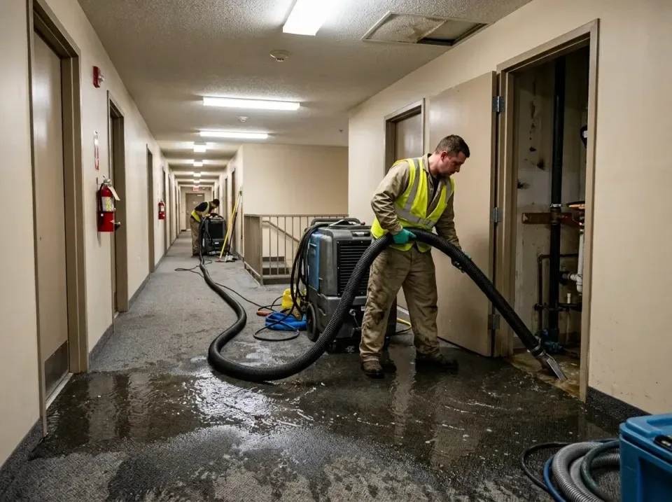 multi-unit-apartment-hallway-f-005 — frequently asked questions, Emergency Burst Pipe Water Extraction & Removal in Whitfiel…